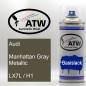 Preview: Audi, Manhattan Gray Metallic, LX7L / H1: 400ml Sprühdose, von ATW Autoteile West.